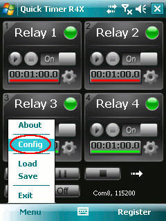 Quick Timer R4X - Config