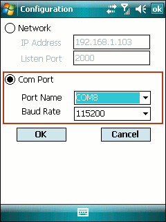 Configuration - Com Port