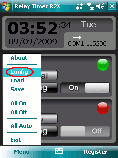 Relay Timer R2X - Config