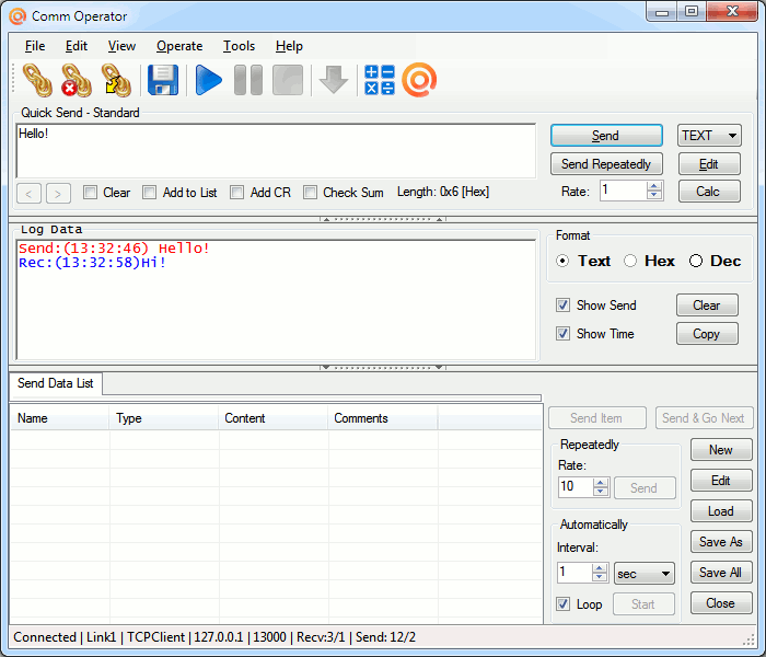 Professional debug tool for serial port, TCP/IP, UDP, HTTP, FTDI communication.