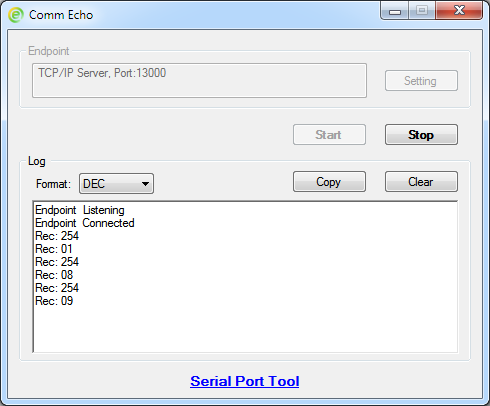 Free debug tool for serial port (RS232) TCP/IP and UDP port communication. great Screen Shot
