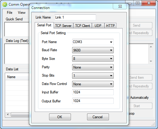 Free debug tool for serial port TCP/IP UDP and HTTP communication. reliable Screen Shot