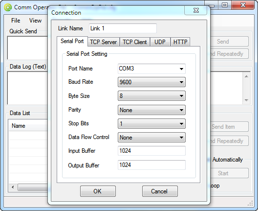 Free debug tool for serial port, TCP/IP, UDP and HTTP communication.