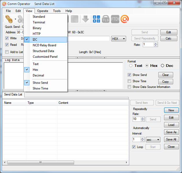 Click to view Comm Operator 4.9.0.376 screenshot