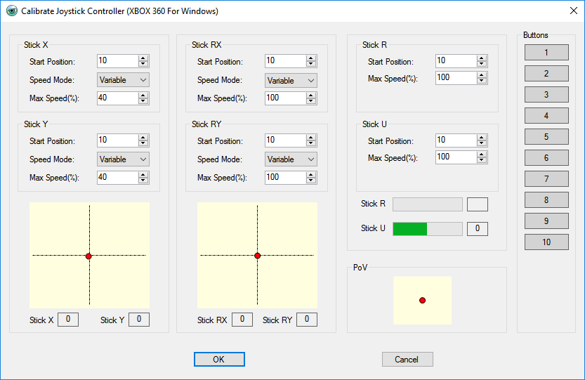 PTZ Controller Calibrate Joystick