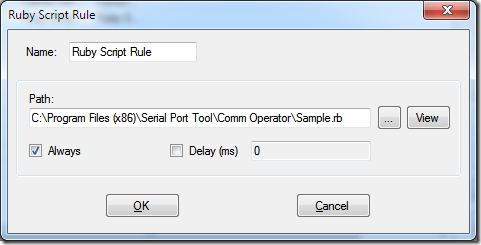 Ruby Script Rule