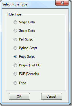 Select Rule Type - Ruby