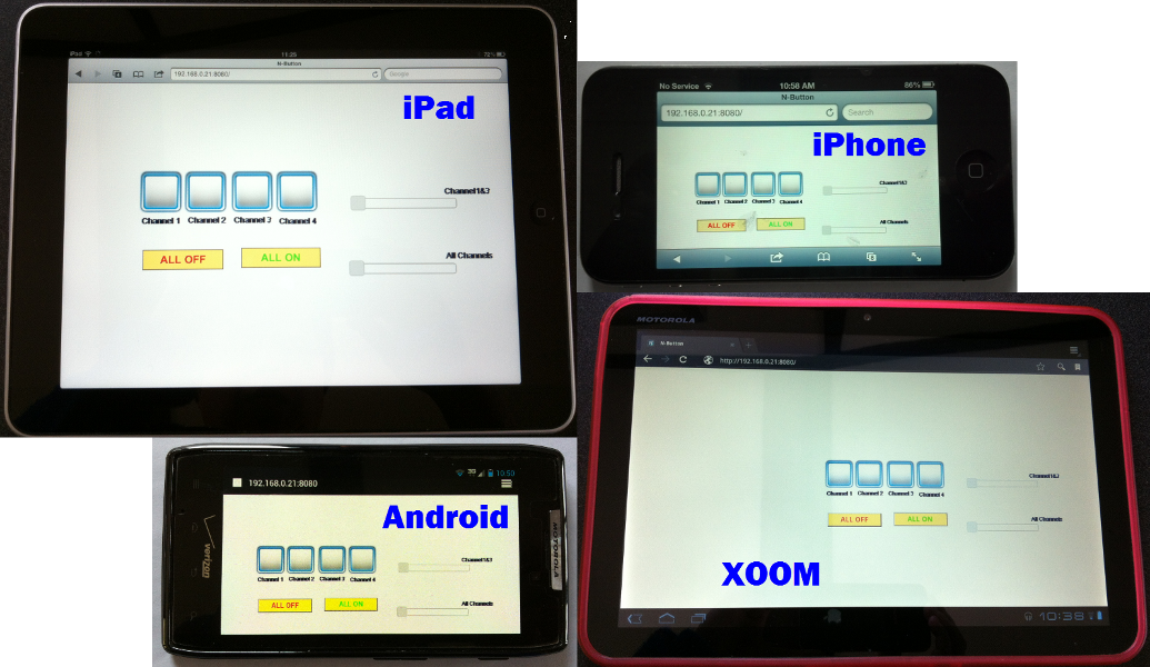Remote Control DMX Dimmer Pack with iPad, iPhone, Android phone and Xoom.