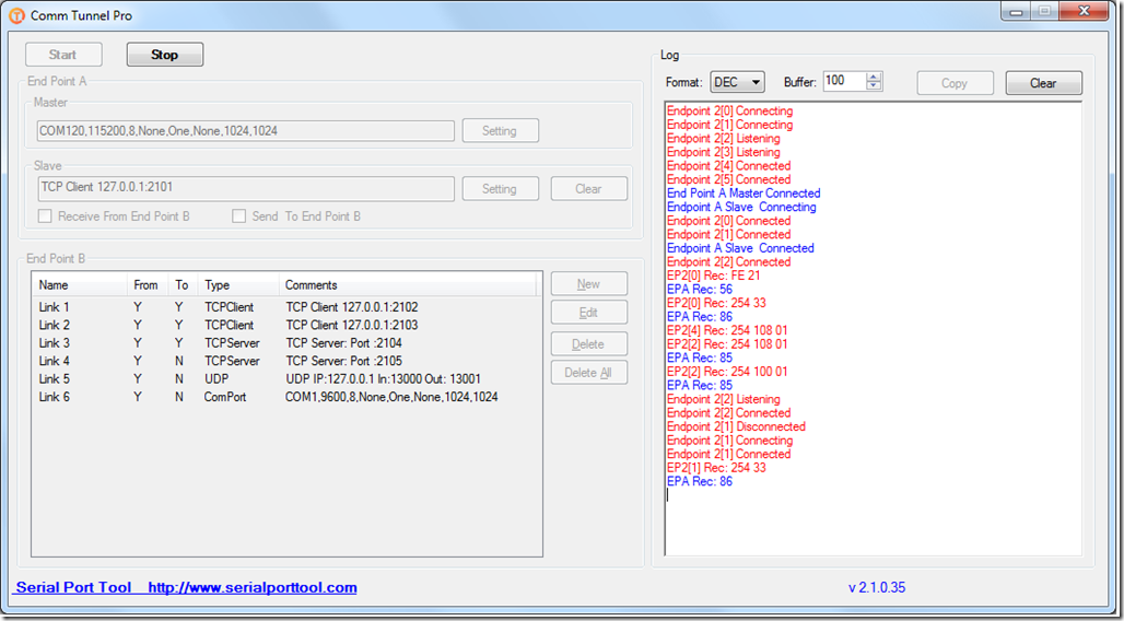 Comm Tunnel Pro - Build Tunnel for COM2COM, COM2TCP, COM2UDP, TCP2TCP, TCP2UDP, UDP2UDP
