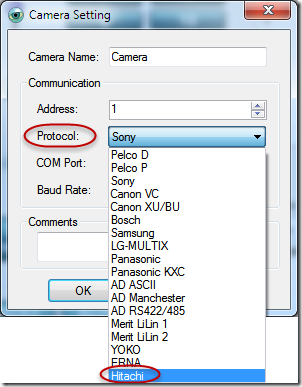 PTZ Controller - PTZ Camera Protocols