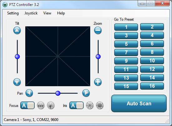 PTZ Controller Mini View