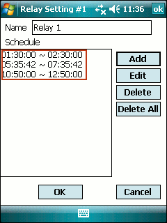 Relay Setting