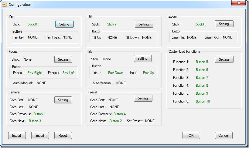Gamepad Plug-in Configuration